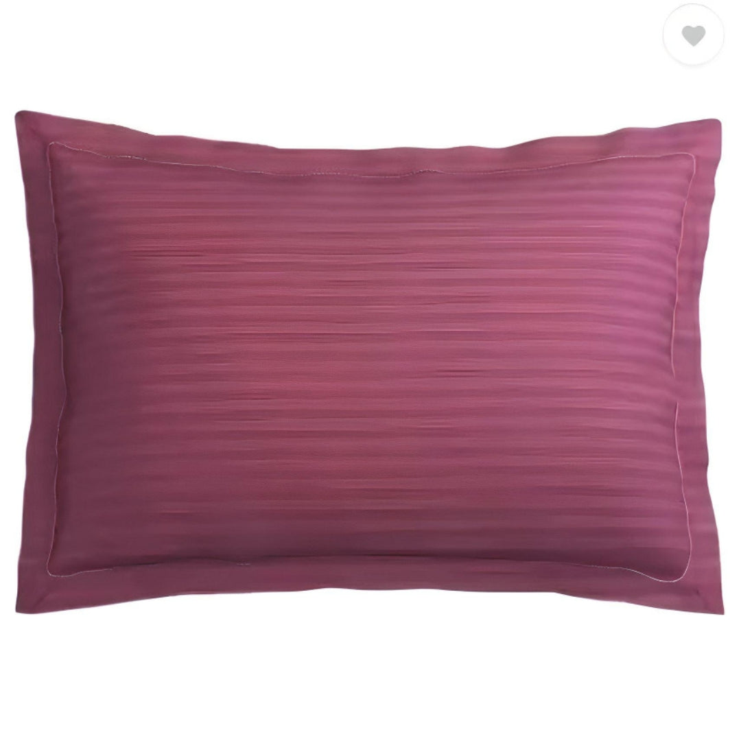 Onion Satin Striped Cotton Bed Sheet Design with Pillow Sets