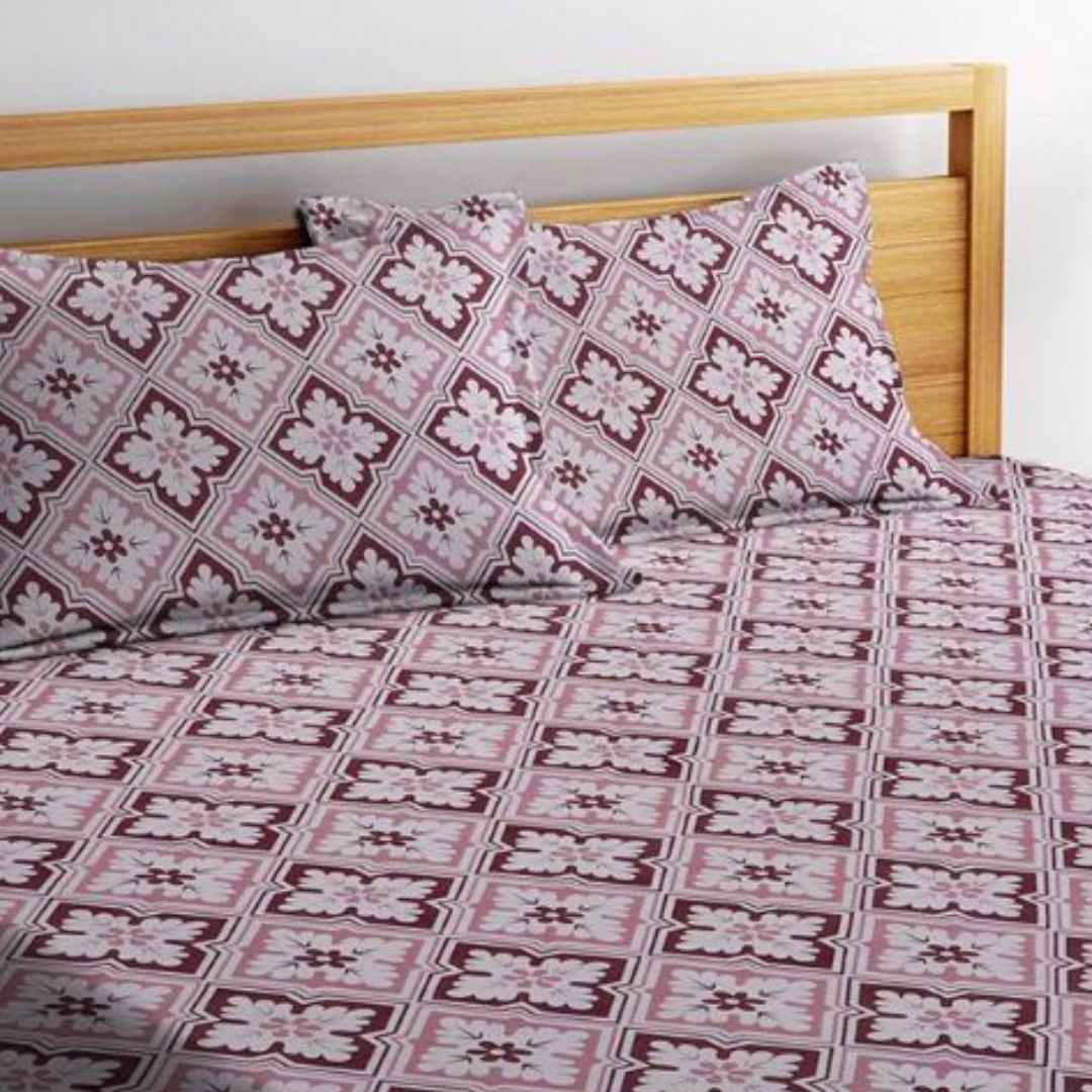 Pastel Pino Fitted Cotton Bed Sheet Design with Pillowcases