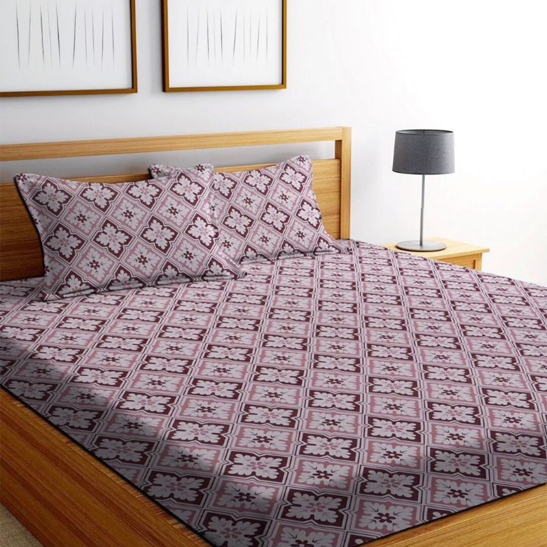 Pastel Pino Fitted Cotton Bed Sheet Design with Pillowcases