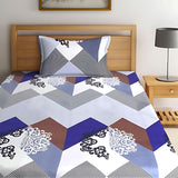 Twill Wave Fitted Bed Sheets with Pillow Cover Sets