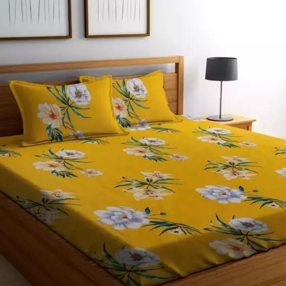 Cotton Double Bedsheet | Pillow Cases | Bestiepick